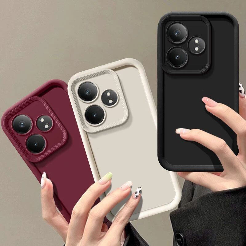 Für Realme GT 6 Hülle Realme GT 6T 5G Handyhülle Realme GT 6 5G RMX3851 Sturzschutz Luxus Matt Weiche Hülle