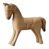 Paintable Horse Ornament Unfinished Wooden Figure DIY Decoration Sculpture for Bookshelf Fireplace