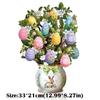 Easter Egg Tree 3D Popup Greeting Cards Creative Durable Paper -Up Cards Paper Forever Flower Bouquet Blank Note Card