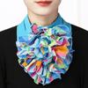 Spring Summer Chiffon Neck Collar Scarf Women Head Thin Sunscreen Variety Small Silk Anti-UV Scarf Mask Multi-Function Scarf