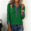 Women's 2026 Denim Lapel Long Sleeve Trendy Pullover Shirt