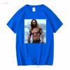 HOT Jason Momoa Classic T Shirt Size S 5XL Best  Vintage Washed Comfortable Stretched Soft Streetwear Slightly Fashion