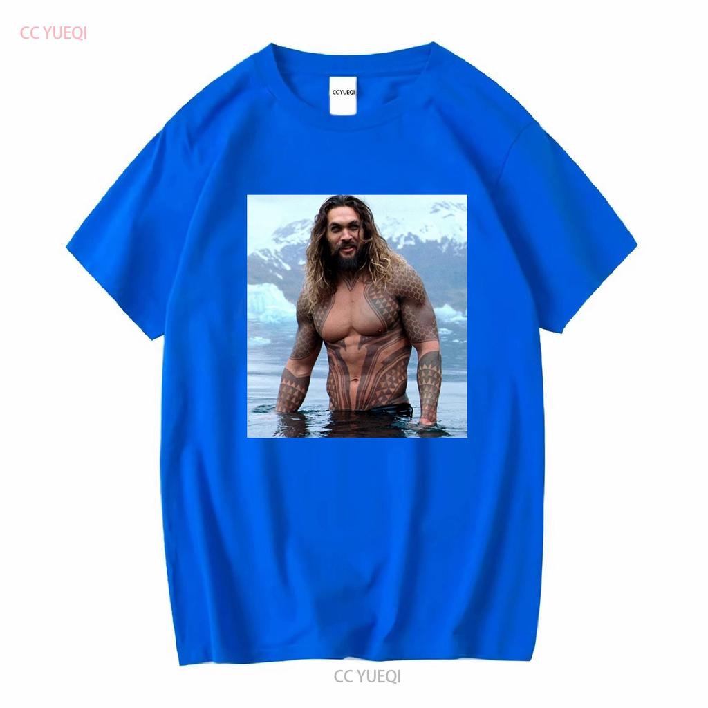 HOT Jason Momoa Classic T Shirt Size S 5XL Best Vintage Washed Comfortable Stretched Soft Streetwear Slightly Fashion