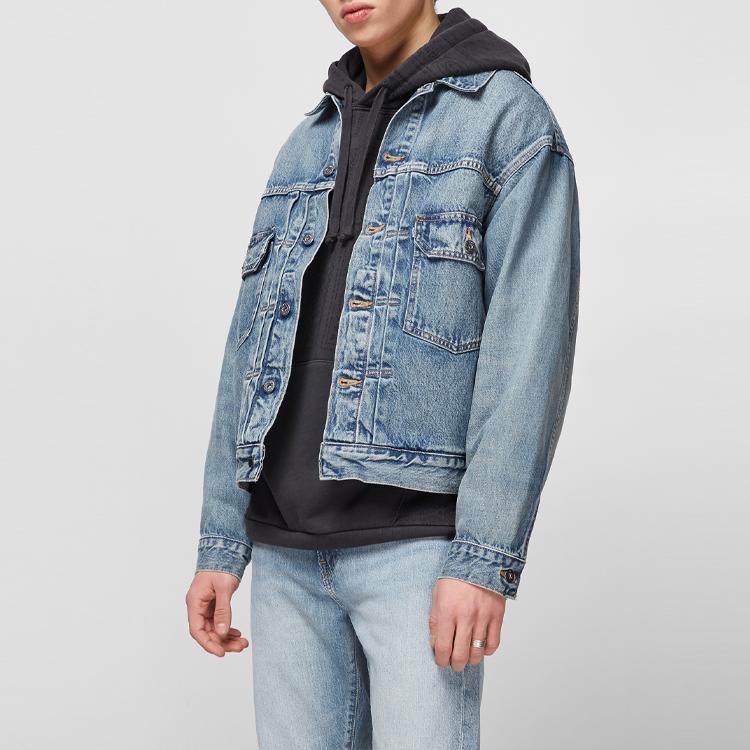 Levis Midnight Blue Loose Fit Denim Jacket Men Jacket 21261-0011