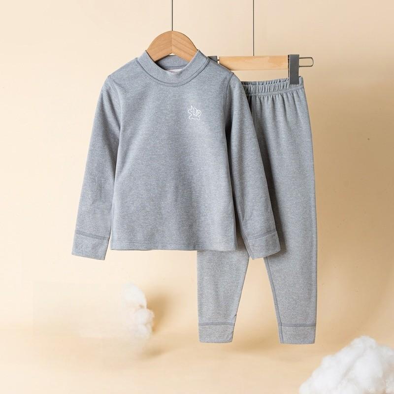 Cozy Wool Silk Baby Boys Girls Thermal Pajamas Set With Soft Fabric For Autumn Winter