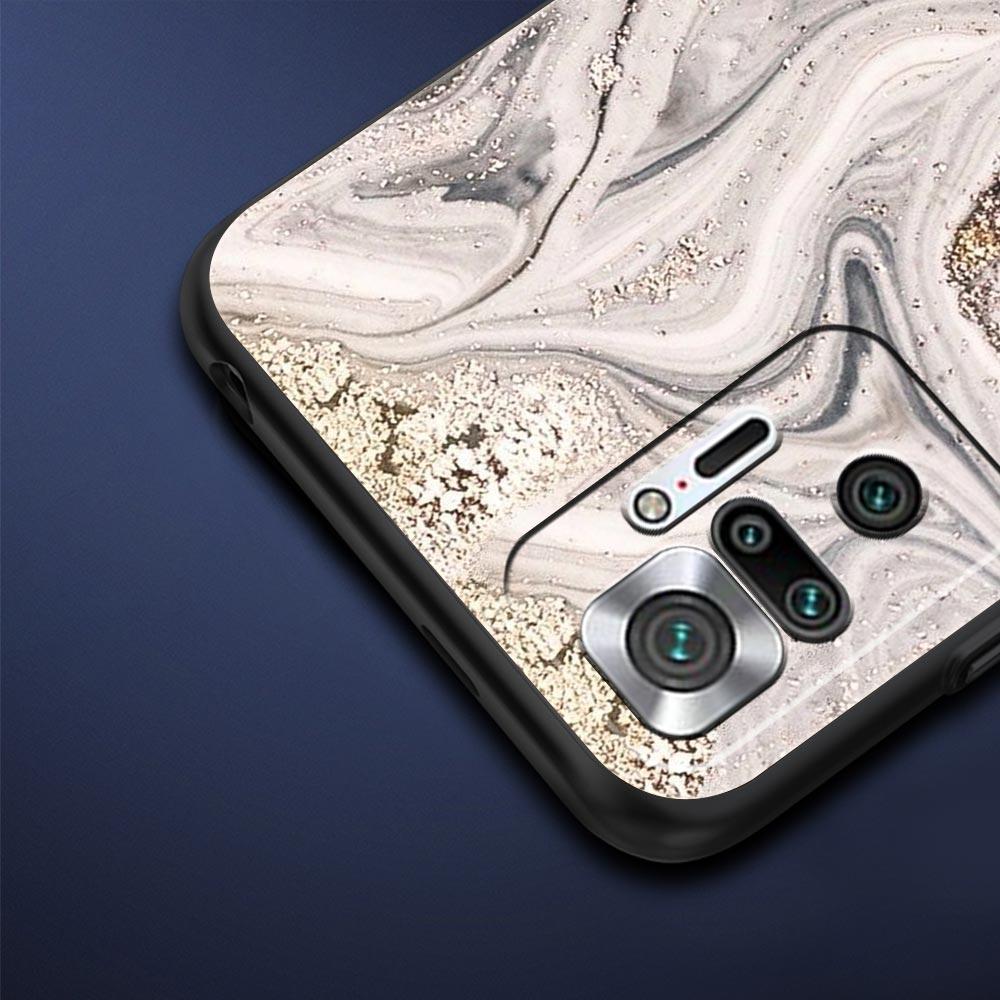 Vintage Marble Phone Case Cover for Redmi 14C 10C Note 15 14 13 12 10 11 K40 Pro Plus 5G Soft TPU Shockproof Shell Fundas Capas