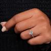 2025 Lightweight Luxury Women's Engagement Ring Wedding Jewelry Fashion Super Shining Zircon Ring