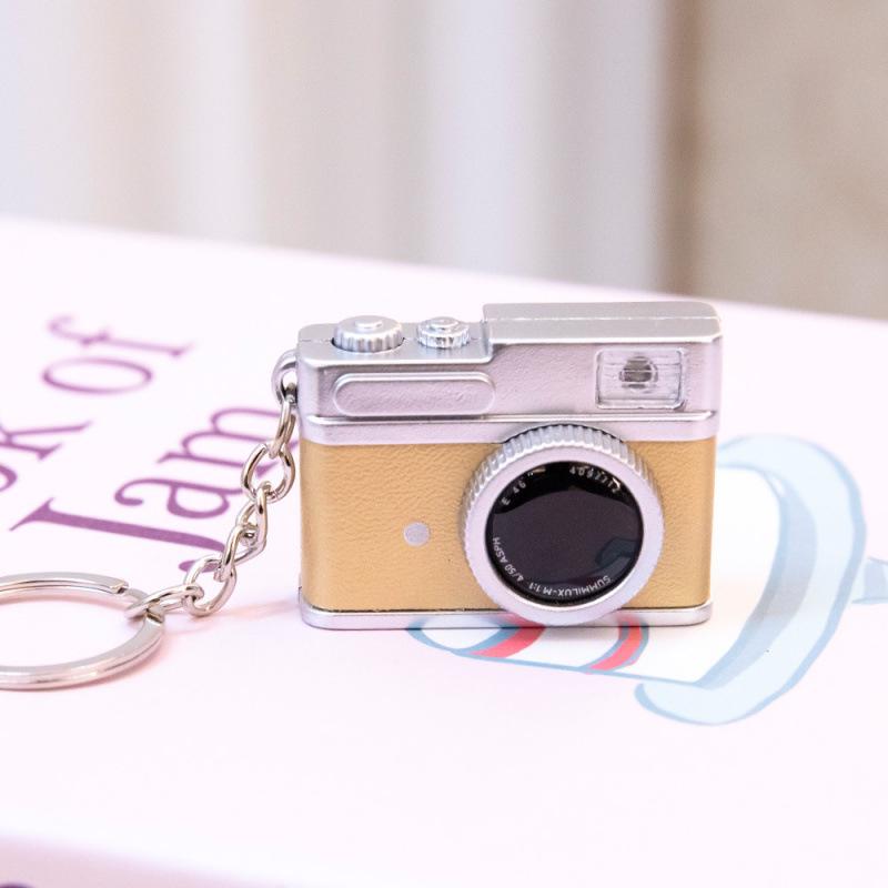 Luminous Mini Camera Keychain Pendant: Retro Sound-Making Doll Ornament