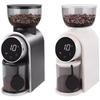 1 Conjunto Moedor de Café 32x10x14cm Moedor de Café Elétrico Preto/branco Moagem Elétrica de Café Doméstica Com 30 Configurações Tela Sensível ao Toque
