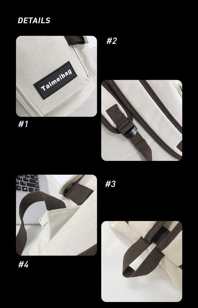Large Capacity Korean for High School Mesh Casual Backpack for Black [ZESU] Women's Backpack, Style, School, Students, Men, Women, Commuters,
