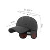 Middle-Aged Cap Men Winter Ear Protection Cap Thick Windproof Cold Baseball Cap Cotton Cap