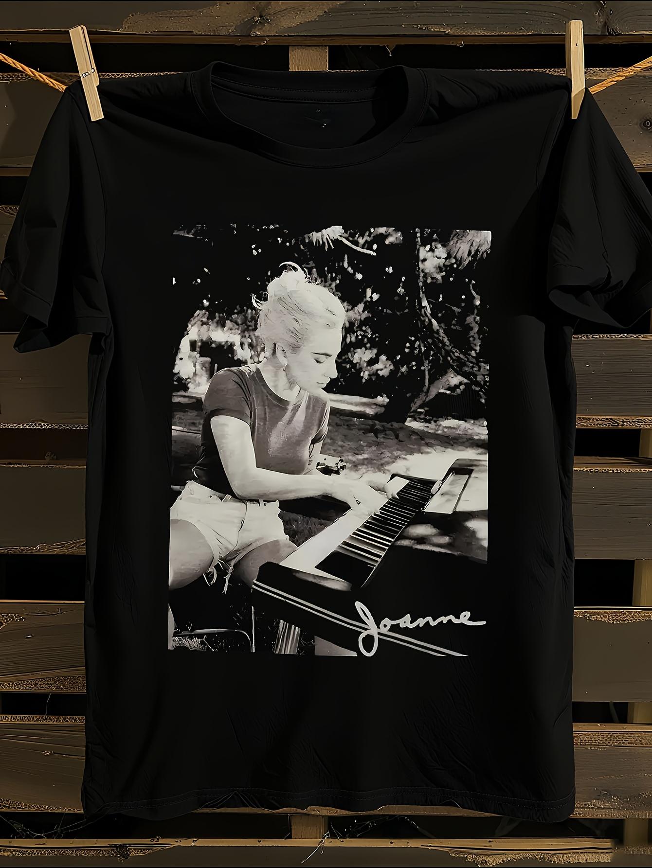 Lady Gaga Joanne Album Piano Photo Tshirt S