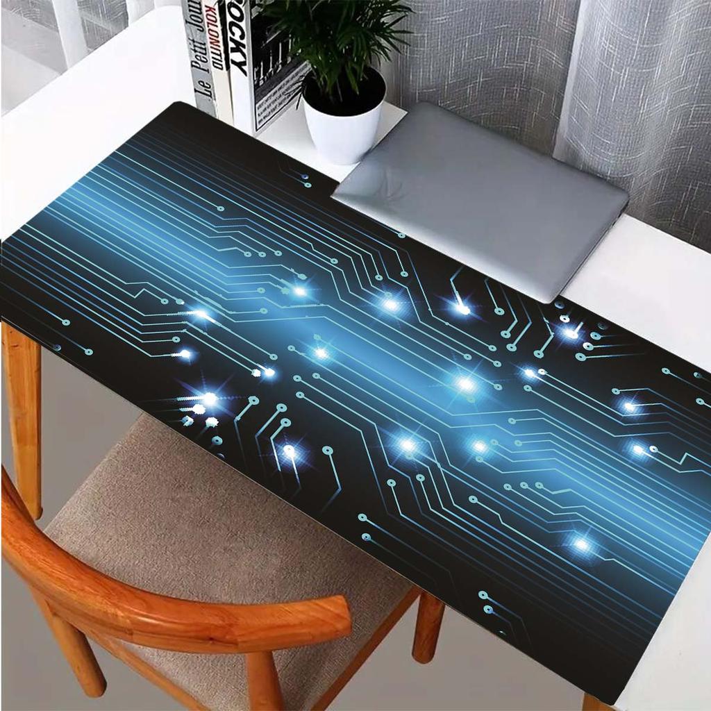 Modern abstract Technology Mousepad Gamer Office Mat Mouse Pad Light Gaming Room Desk Mat Art Keyboard Mats Mausepad Company