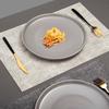 Nordic-Style Double-Sided Waterproof PVC Table Mat: Heat-Resistant, Oil-Proof, Wash-Free, Fabric Texture Dining Tablecloth