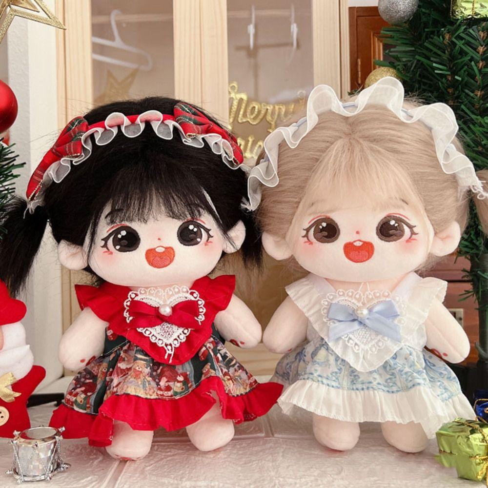 

Милая кукла, милая одежда с мультяшной повязкой на голову, плюшевая одежда для кукол, 20 см, хлопковая кукла/куклы EXO Idol