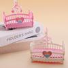 1Pc Play House Toy Accessories Simulation Ins Doll House Crib Mini Bedroom Furniture Miniature Cartoon Small Ornament