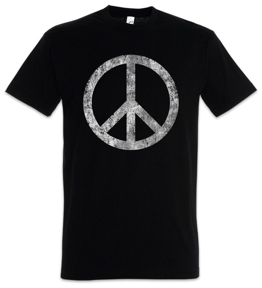 

Peace Symbol Mens T-Shirt Sign Logo Peace Rainbow Hippie 60s Culture Goa 2XL