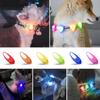 Pet Led Silicone Rubber Pendant Safety Flashing Glow Light Blinking Led Collar Luminous Pendant For Pet Cat Puppy Necklace