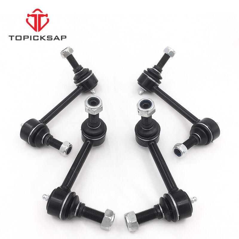 TOPICKSAP 4pcs Front & Rear Stabilizer Sway Bar Links Kits for Buick Rainier Chevrolet Trailblazer GMC Saab 2004 2005 - 2009