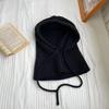 Balaclava hat women's winter hat scarf integrated face small ear protectors wool knitted hat to keep warm