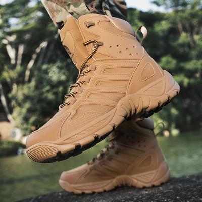 Mountaineering Boots High-quality Training Boots Winter Desert Hiking Shoes Men's Non-Slip Waterproof Outdoor Warm Leather Boots
