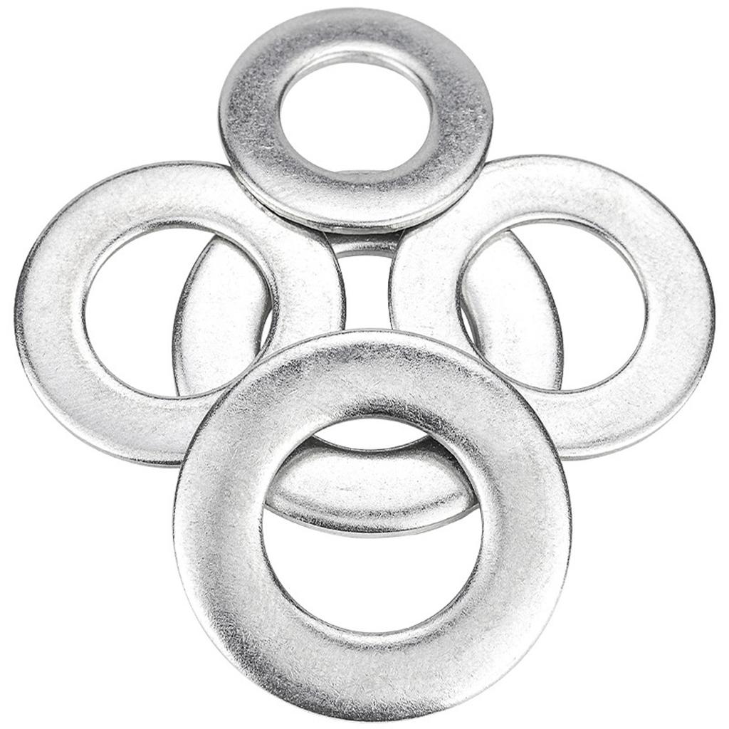 Stainless Steel M10 Round Flat Washers 1.5mm Thick for Door Hinges and Home Repairs Construction Mechanical Applications