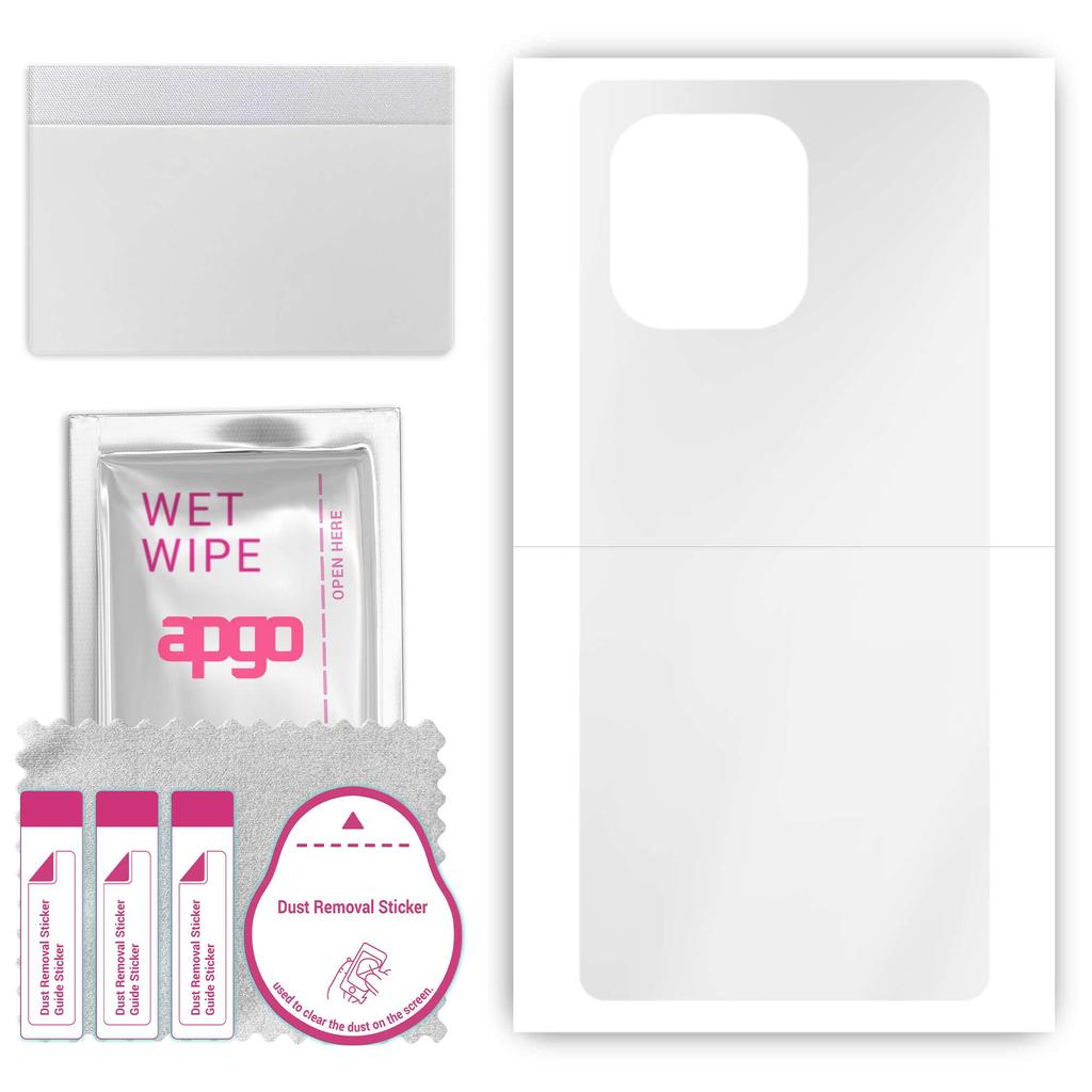 apgo Ultra Clear Protective Skin Sticker for the back compatible with Honor 70 Lite, Wrap Film, Hydrogel Film, Flexible, Soft TPU with positioning lay