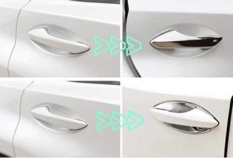 FUKUARE Capa Maçaneta Porta Lexus NX200t NX300h Compatível Chave Inteligente Prateado Exterior Peças Customizadas