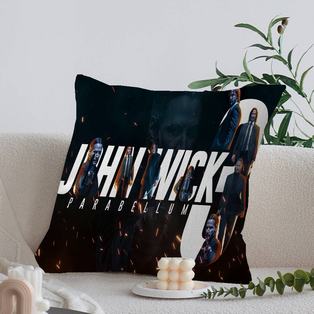 Movie John Wick Cushion Cover Car Throw Pillow Case For Sofa Car Christmas Gift 40X40Cm 45X45Cm