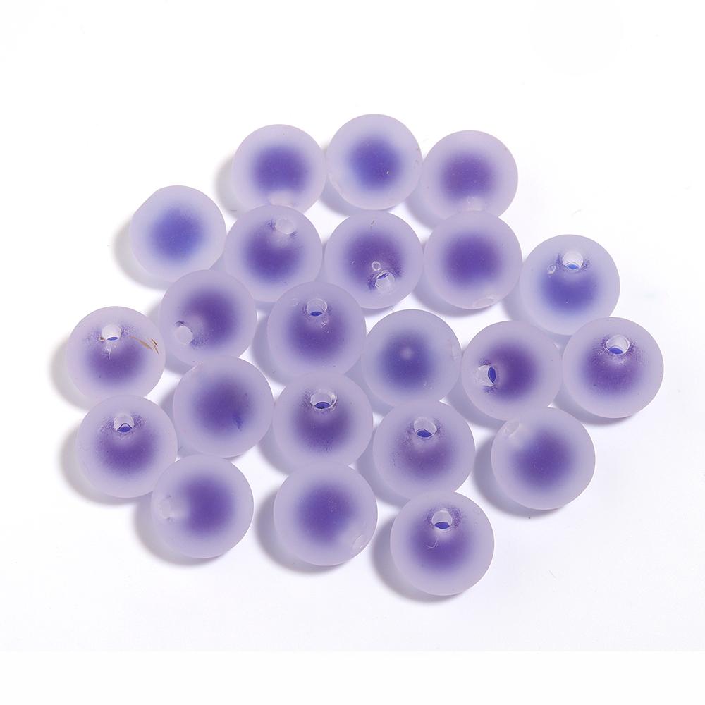 10pcs Acrylic Frosted Beads 16mm Color Matte Round Loose Spacer Bead for Jewelry Making DIY Neckalce Bracelet Supplies Wholesale