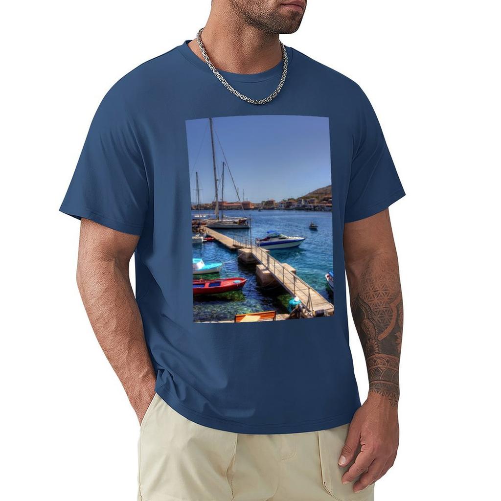 The Yacht Pier T-Shirt summer clothes sublime t shirts men