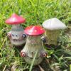 Ornaments Mushroom Statue Resin Crafts Resin Figurine Halloween Mushroom Sculpture  Home Decoration