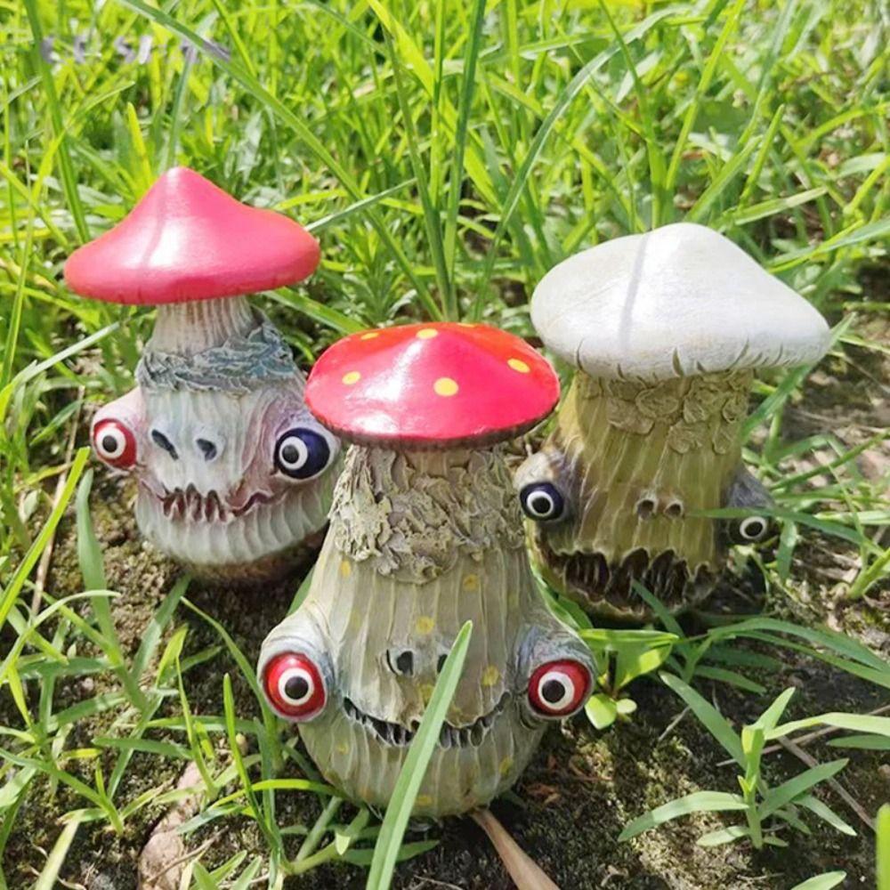 Ornaments Mushroom Statue Resin Crafts Resin Figurine Halloween Mushroom Sculpture Home Decoration