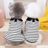 Striped Pet Clothing Dog Clothing Spring Autumn Summer Cat Small Dog Couple Vest Skirt