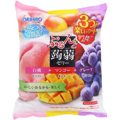 Orihiro Plundry Purun Konnyaku Jelly White Peach + Mango + Grape 20g X 24 Pieces Other (check Locks, Tongue Cleaners, Etc.) Other (check Locks, Tongue