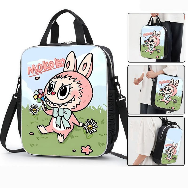 15 stylů LABUBU Školní taška Crossbody taška Batoh Nákupní taška Kreslená Roztomilá Velkokapacitní Studentská Doučovací taška Taška pro základní školu