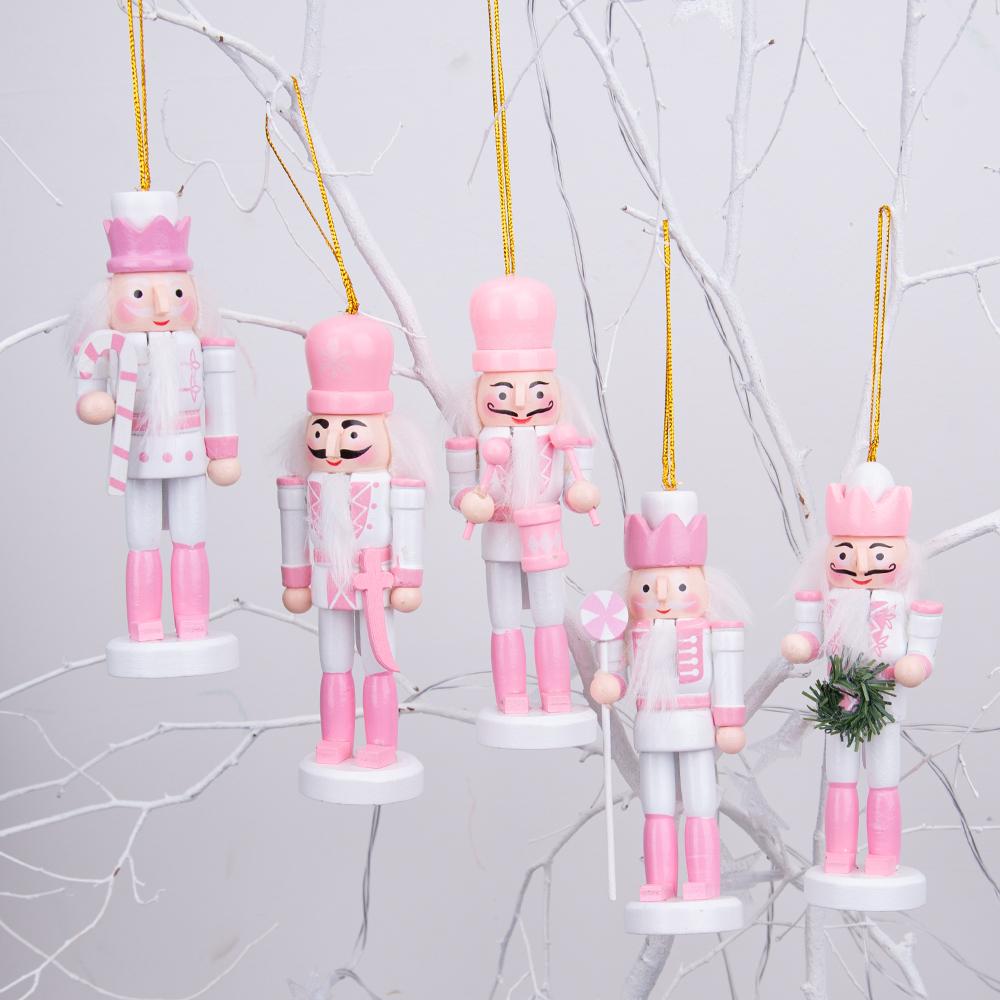 Rosa & Weiß Süßigkeiten Nussknacker Schmuckset