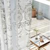Perforated Retro Knitted Style Embroidered Lace Chiffon Pretty Thin Curtains