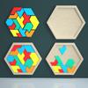 Hexagonal for Tank Figure Puzzle Mold -Building Blocks Brain Teasers Toy Mold Fun and Challenging Logical Thinking Game