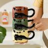 Cartoon Cat Cat Stacked Cups Ceramic Breakfast Cup Vintage Coffee Mugs  Tea