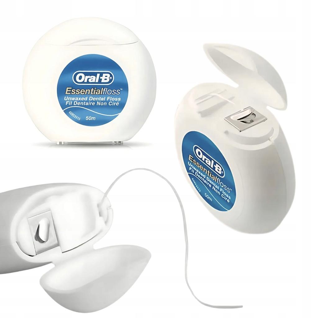 Oral-B Essential Floss Wax-Free Dental Floss 50M