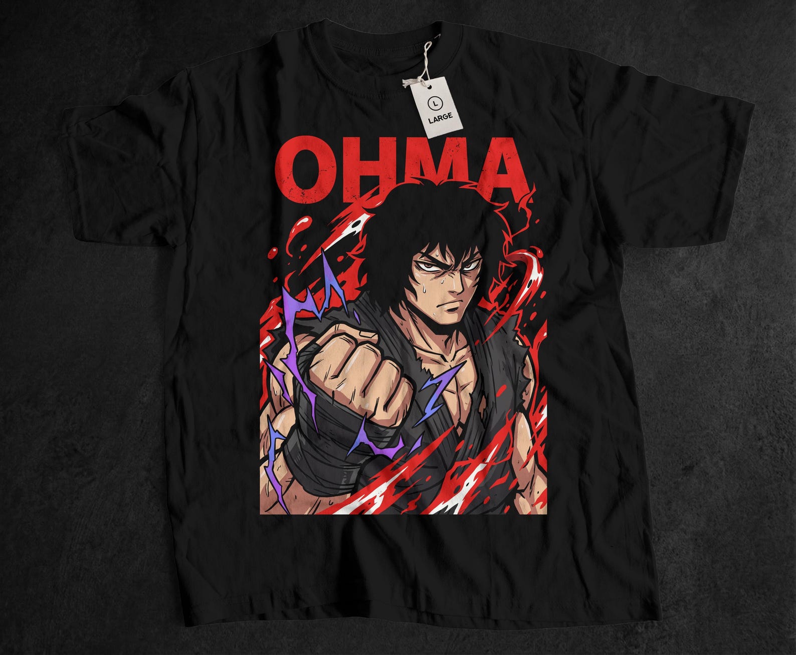 Kengan Ashura Martial Arts Anime T-Shirt, Street Fighter, Pop Culture Gift for Teen 110