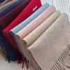 35*205cm Luxury Wool Scarf Women Fashion Solid Color Winter Warm Scarves Tassel Shawls Pashmina Lady Wrap Bufanda