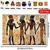 2D Flat Design 1-piece Ancient Egyptian Figure Mural Suitable for Birthdays Weddings and Dance Parties.