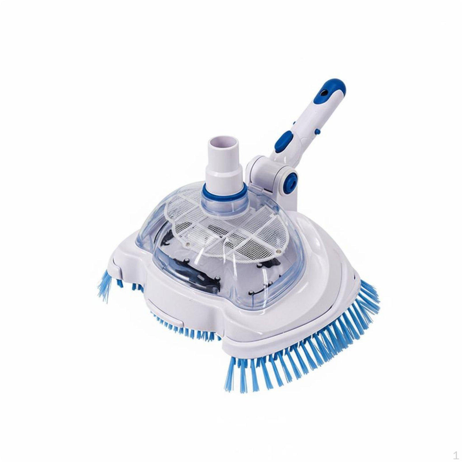 Pool Vacuum Head Easy to Clean Manual Suction Cleaner and WearResistant Transparent