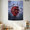 Horror Movie Characters Tapestry Tapestry Background Cloth Wallmounted Wall Covering Decoration Christmas Gift Homestay Soft Decoration Tapestry