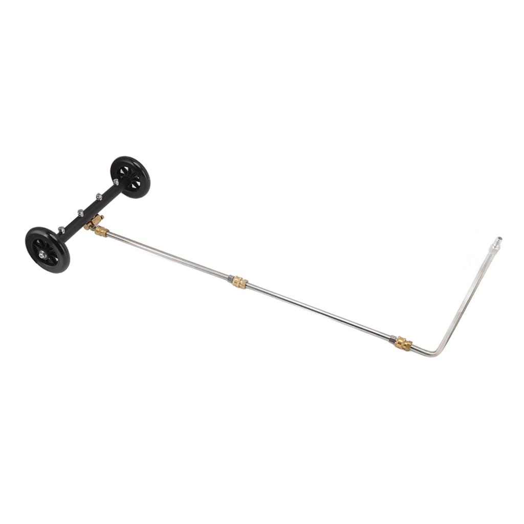 16in Under Car Washer Black with 1/4in Interface Undercarriage Cleaner Surface Cleaner for Cleaning