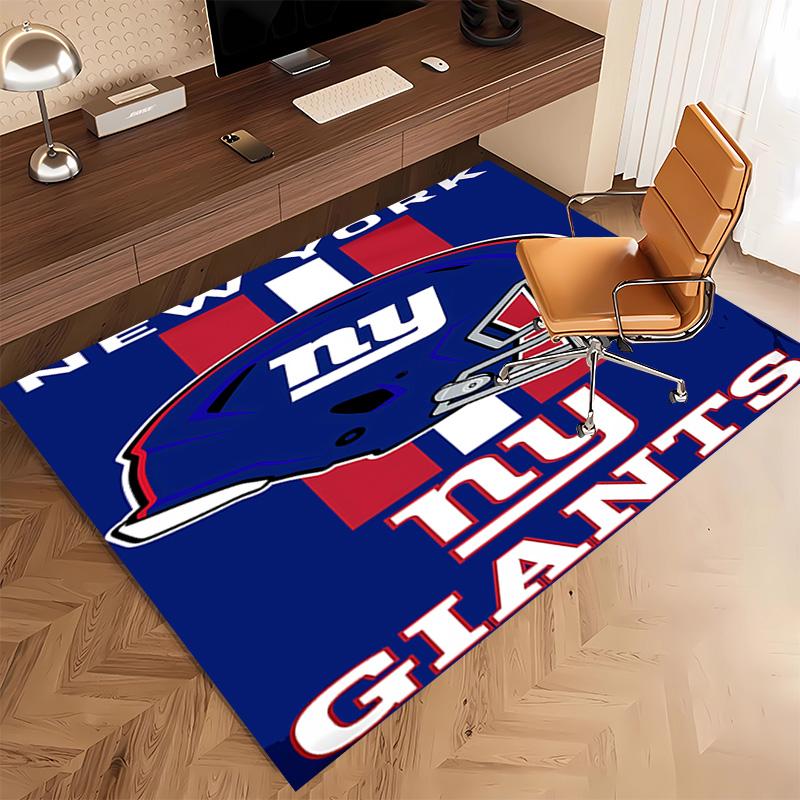 1pc New York Giants logo Print Area Rug - Soft, Washable Non-Slip Indoor Mat, Living Room, Home Office Decorative Rug,Office Decorative