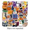 Halloween Stickers 50 Pcs Decals for Tumblers Laptops Phones - Trick or DIY Decorations
