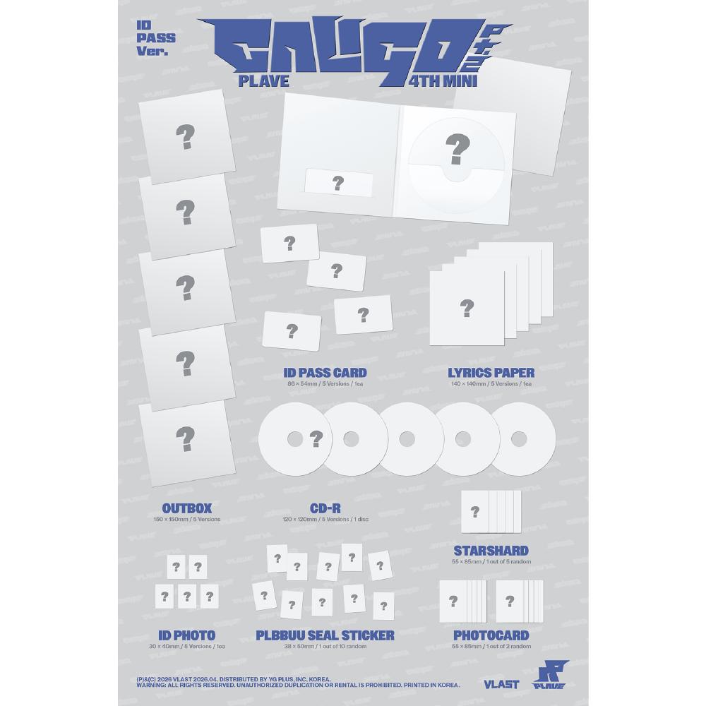 Pre-order PLAVE 4th Mini Album Caligo Pt.2 ID Pass ver.